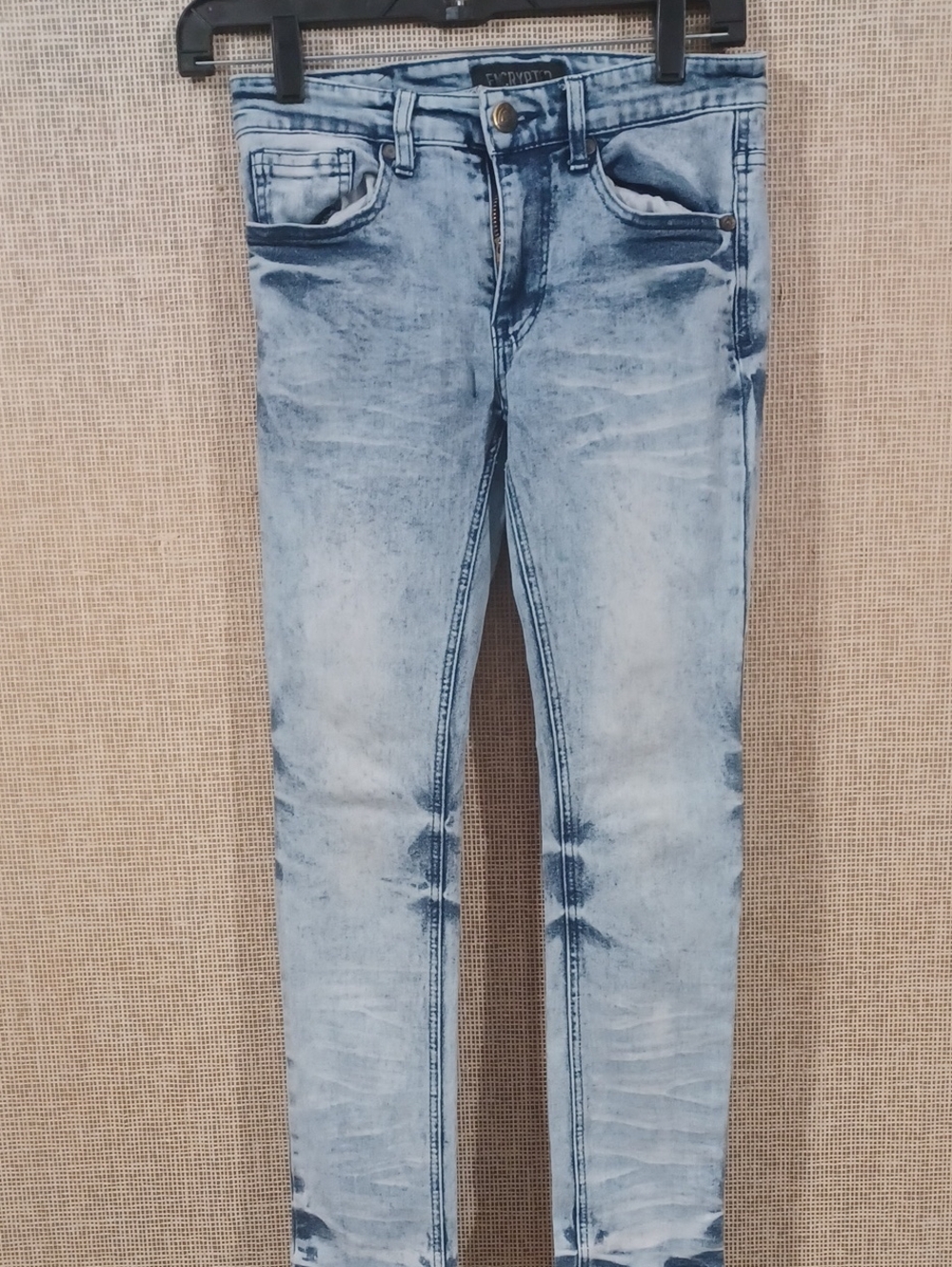 Kids Light Blue Wash Skinny Jeans